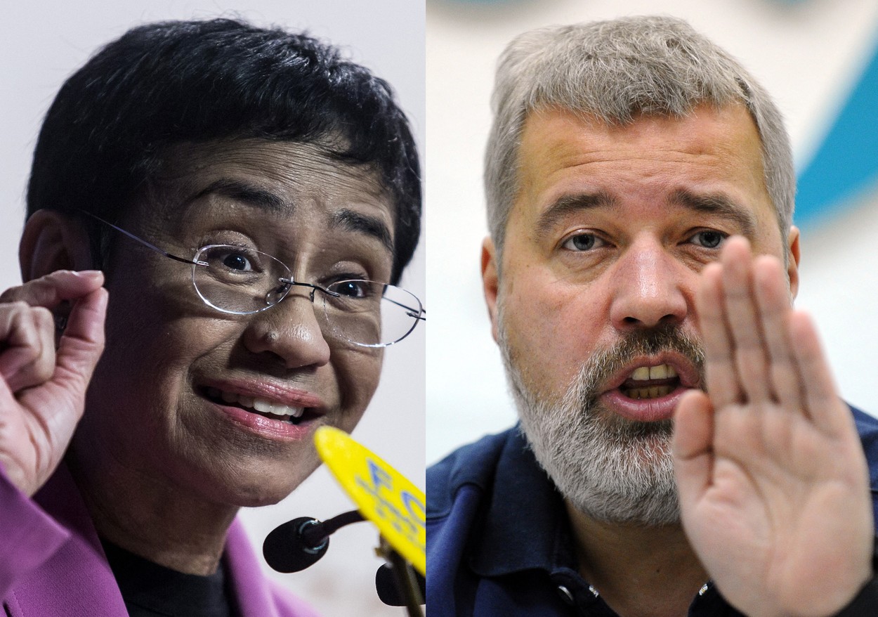Cine sunt Maria Ressa și Dmitry Muratov, câștigătorii Premiului Nobel pentru Pace 2021 | GALERIE FOTO