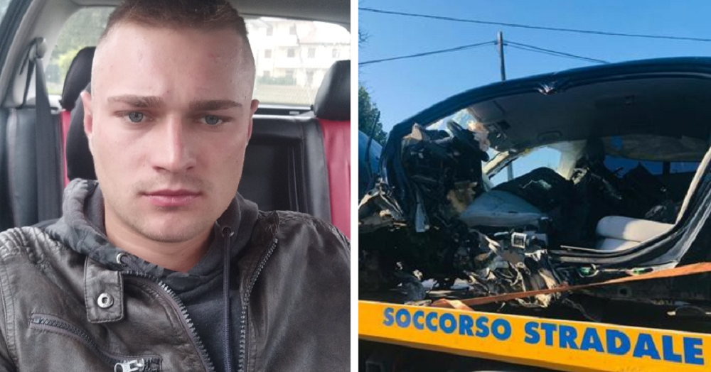FOTO| Cine este Cătălin, românul de 23 de ani mort într-un accident în Italia, după ce a intrat cu mașina într-un zid