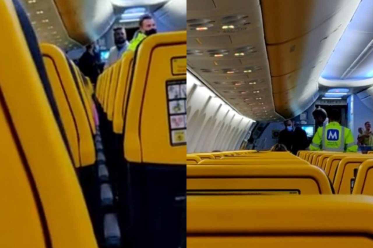 VIDEO | Scandal în avionul de Cluj. Un bărbat a fost debarcat după ce a refuzat să poarte masca
