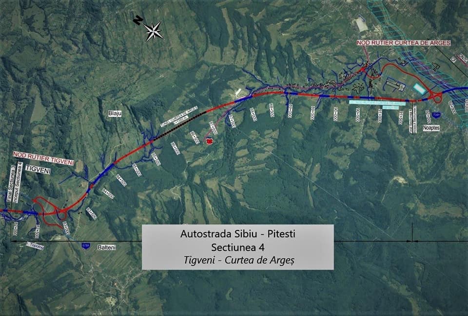 Lotul patru al autostrăzii A1 între Curtea de Argeş şi Tigveni a fost semnat. Lucrările au termen de finalizare de 60 de luni