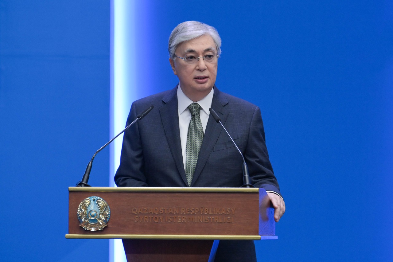Kassym-Jomart Tokayev, președintele Kazahstanului, a participat la o ședință extinsă a conducerii Ministerului Afacerilor Externe