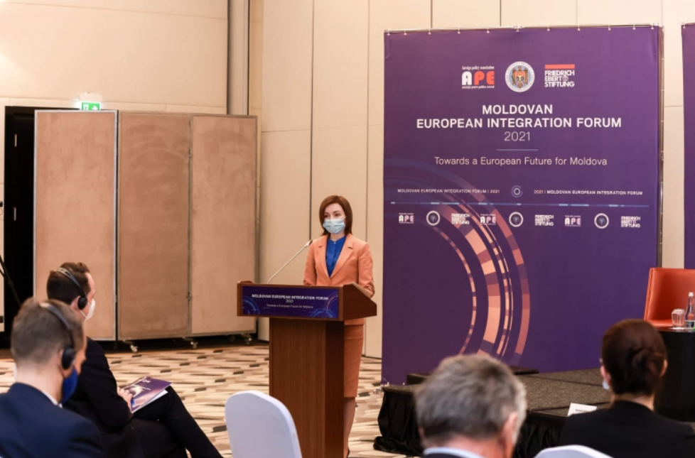 Maia Sandu, la deschiderea Forumului pentru integrare europeană: ”Cel mai important partener pentru Republica Moldova este Uniunea Europeană”