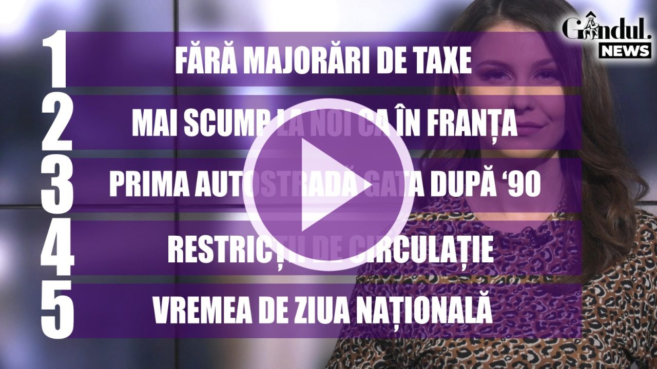 GÂNDUL NEWS. În sfârșit, se circulă pe prima autostradă construită integral după Revoluție