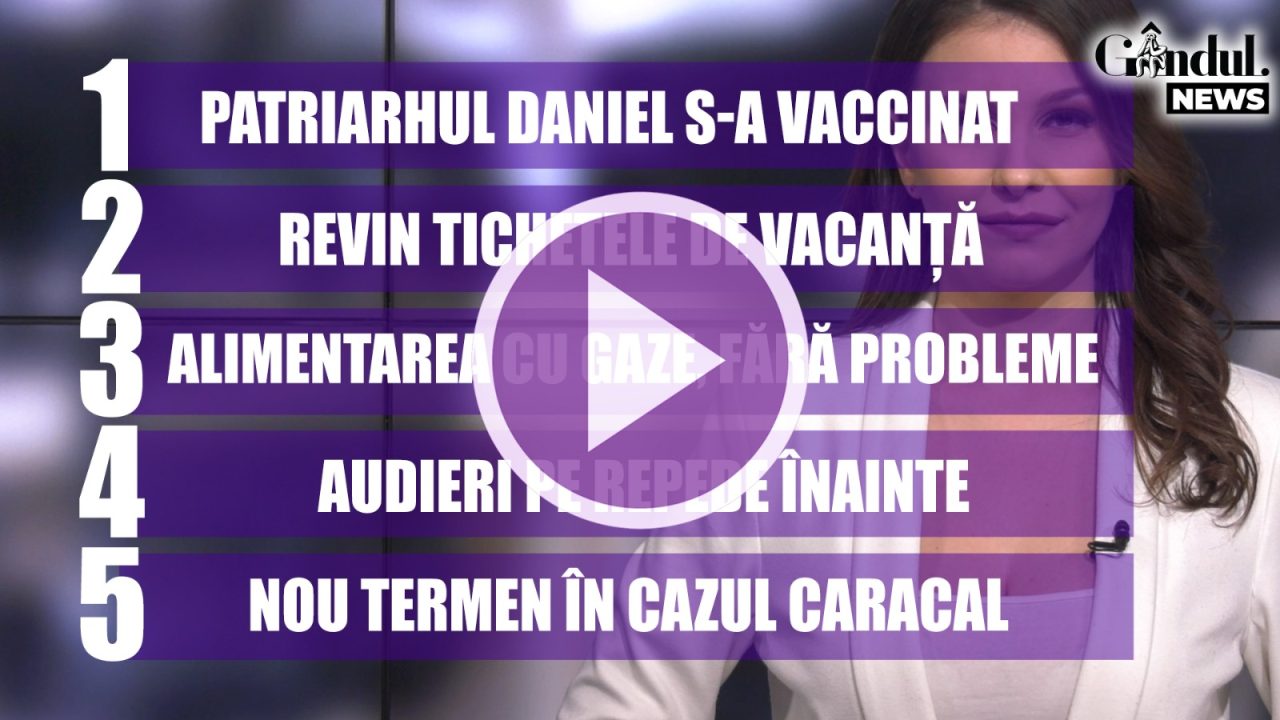 GÂNDUL NEWS. Patriarhul Bisericii Ortodoxe Române, Daniel, s-a vaccinat împotriva COVID