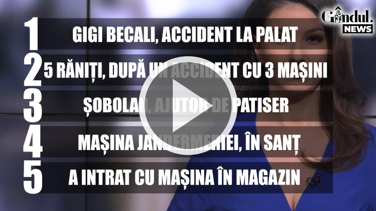 GÂNDUL NEWS. Sperietură teribilă pentru Gigi Becali. Maybachul miliardarului a fost lovit în trafic de un Logan | VIDEO