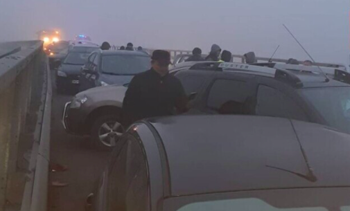 Carambol cu 20 de mașini în județul Mureș
