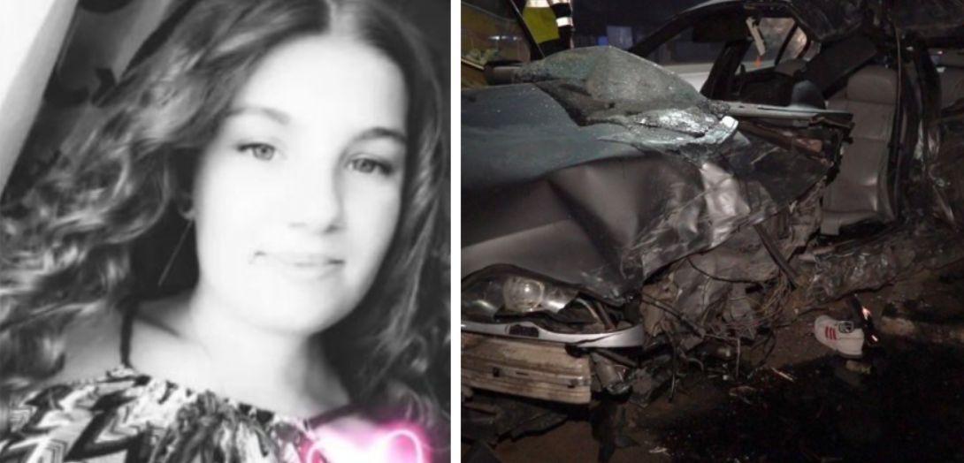FOTO| Andreea a murit la doar 14 ani, într-un BMW strivit de un tir. Șoferul de 18 ani abia își luase permisul