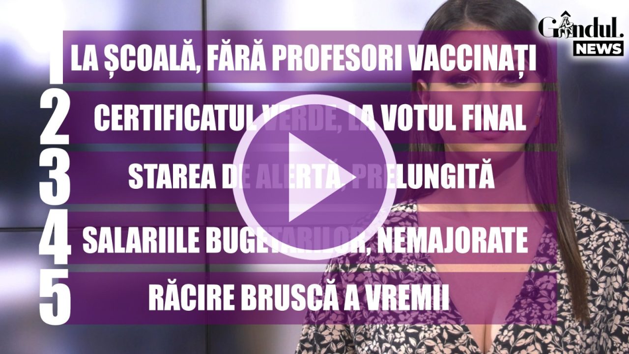 GÂNDUL NEWS. Starea de alertă s-a prelungit cu 30 de zile (VIDEO)