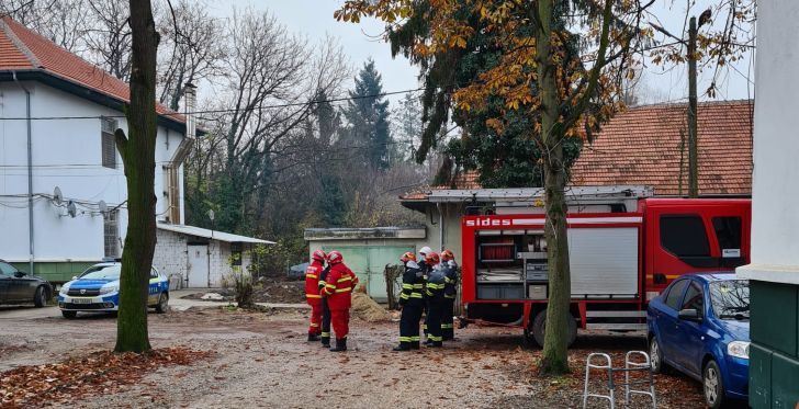 FOTO | Un incendiu a izbucnit marți dimineață la Spitalul de Psihiatrie Gătaia din Timiș. Care a fost cauza