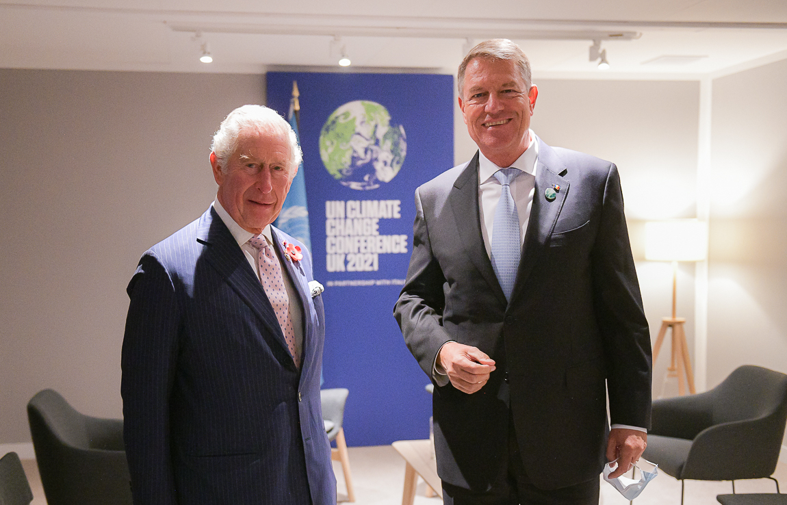 Klaus Iohannis a avut o întrevedere cu Prințul Charles, la Summitul liderilor mondiali COP26. Ce au convenit cei doi