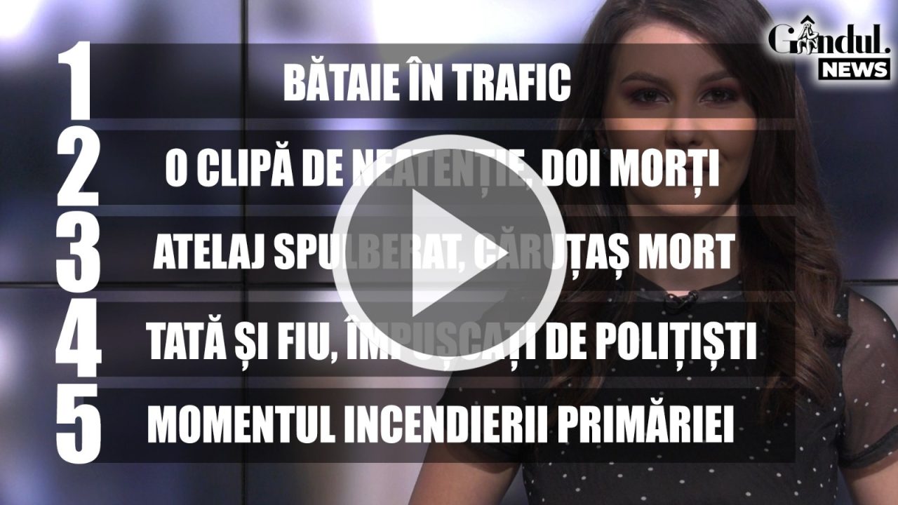 GÂNDUL NEWS. Împușcați de polițiști, după un scandal în familie (VIDEO)