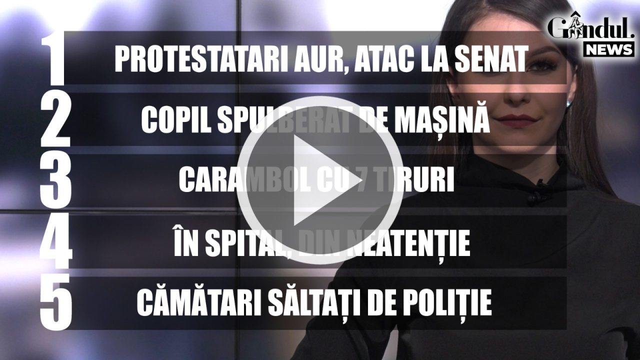 GÂNDUL NEWS. Carambol cu șapte tiruri pe Centura Capitalei (VIDEO)