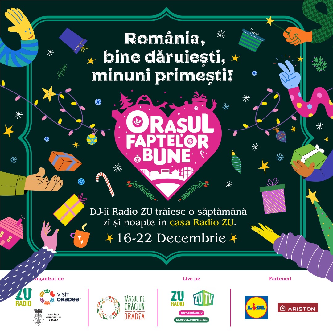 Mihai Morar: „Din 16 decembrie mutam Orașul Faptelor Bune în Piața Unirii din Oradea!”