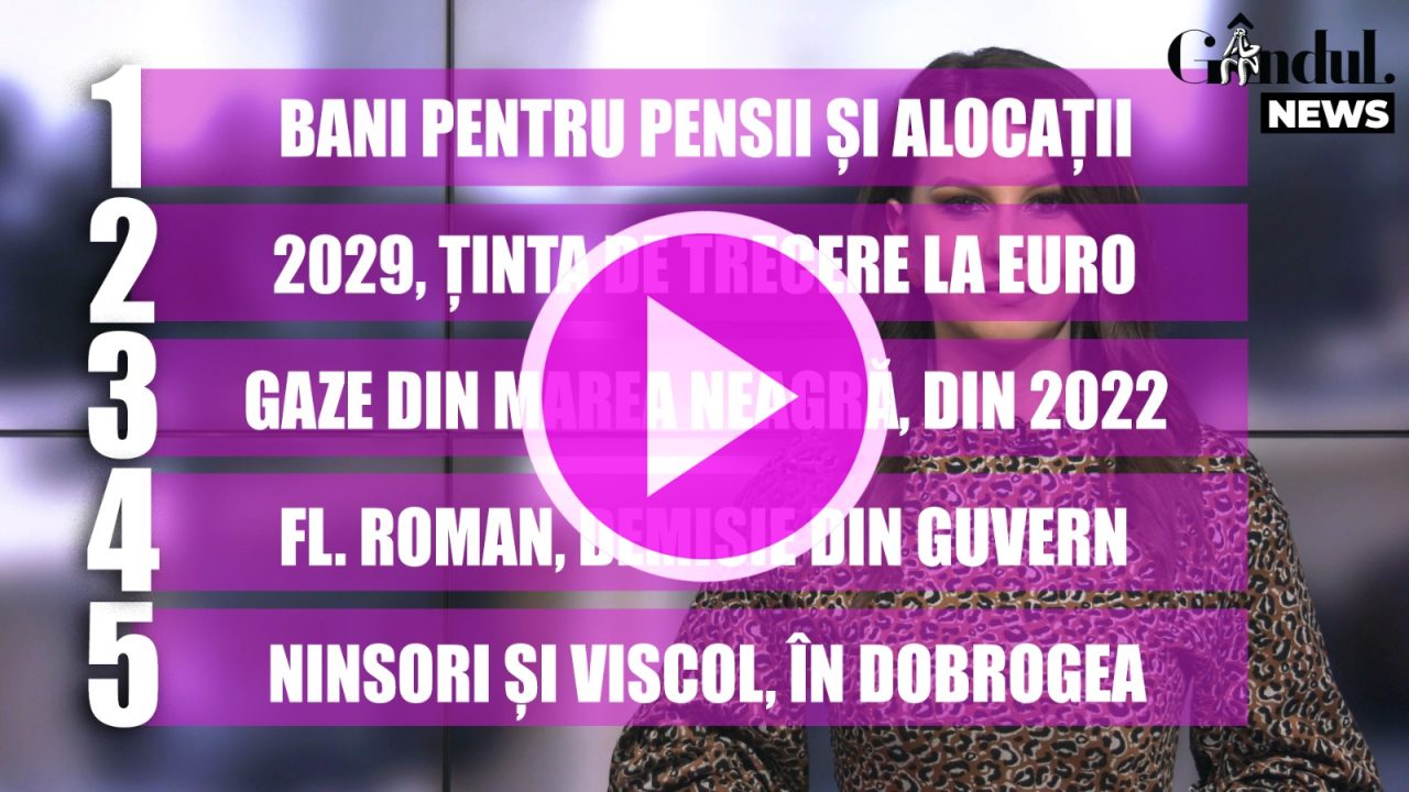 GÂNDUL NEWS. Mai mulți bani de la stat pentru pensionari,  copii și persoanele cu dizabilități | VIDEO