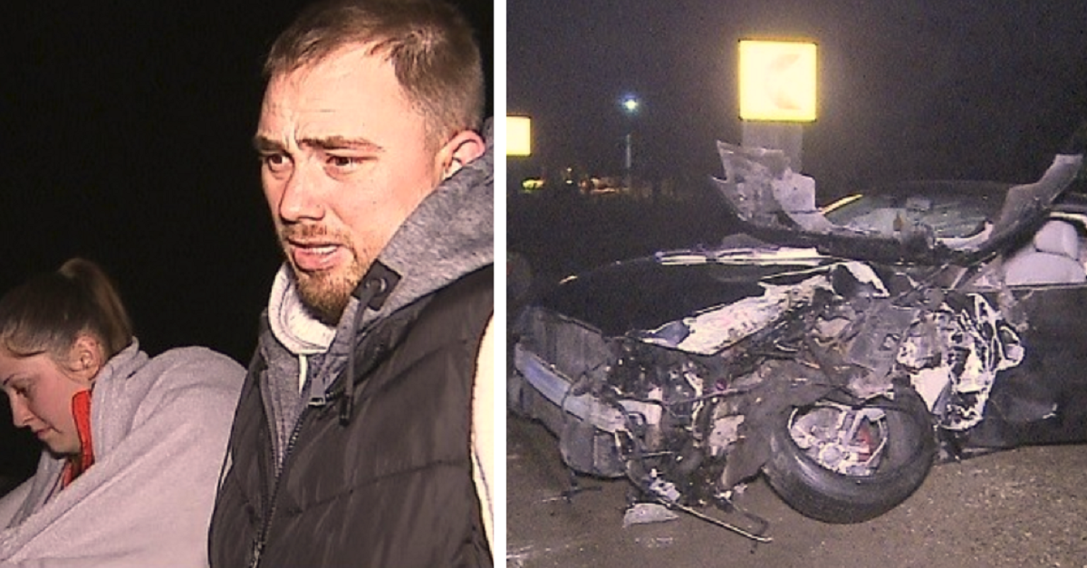 Un șofer și iubita lui au văzut moartea cu ochii, după ce au fost spulberați de TIR pe o șosea din Mureș. „Am derapat la 60 la oră”