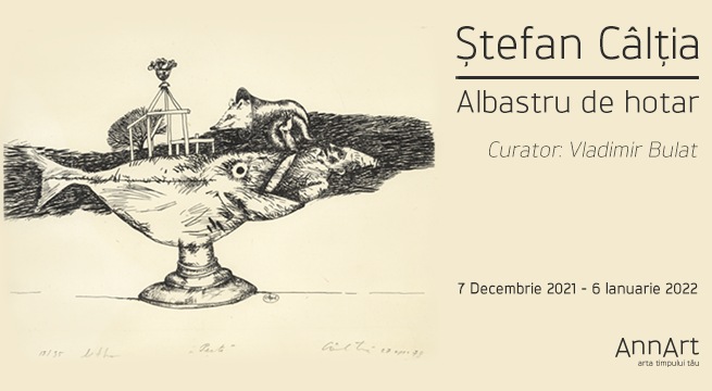 ”Albastru de Hotar”, expoziție personală a pictorului Ștefan Câlția: ”Despre timpurile sufletești ale albastrului”