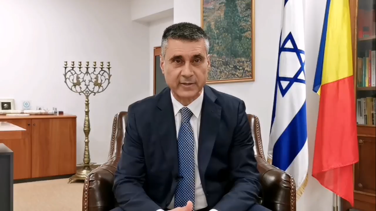 Ambasadorul Israelului, mesaj de felicitare cu ocazia Zilei Naționale a României: „Dragi români, vă doresc să aveţi un viitor luminos” | VIDEO