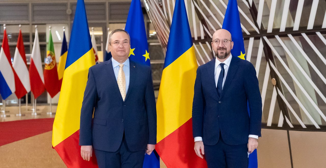 Nicolae Ciucă, discuții la Bruxelles cu președintele Consiliului European. Printre subiectele abordate, aderarea României la Schengen și securitatea energetică | VIDEO