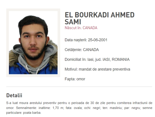 Suspectul dublei crime din Iași a fost prins în Italia