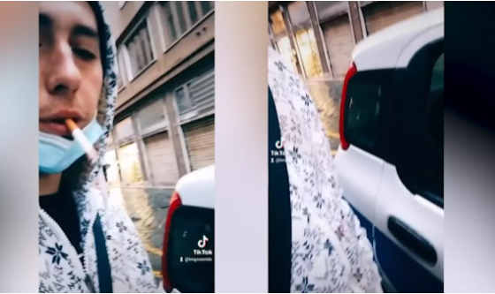 VIDEO | Un român a urinat pe o mașină de poliție din Italia. Momentul a fost filmat și postat pe Tik Tok. Cum a fost pedepsit