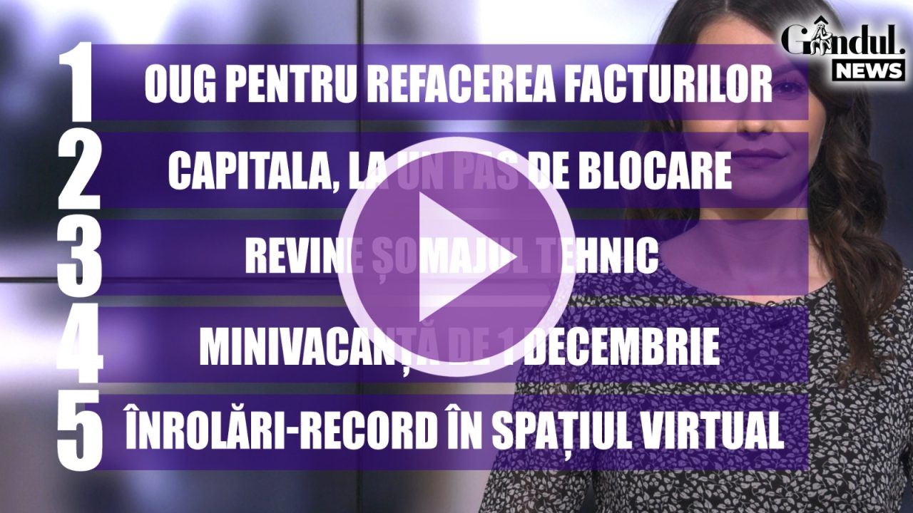 GÂNDUL NEWS. Guvernul reintroduce șomajul tehnic pentru angajații afectați de pandemie (VIDEO)