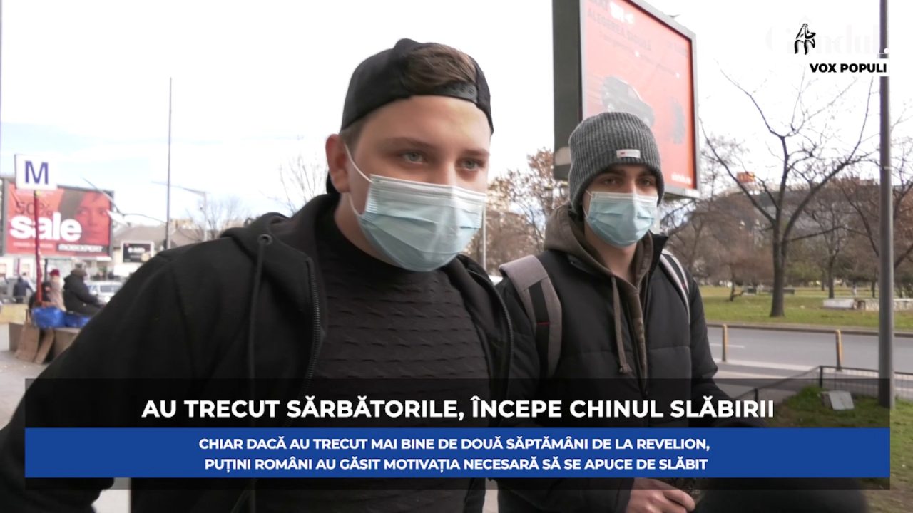 GÂNDUL VOX POPULI | Cum luptă românii cu kilogramele în plus, după mesele copioase de sărbători (VIDEO)