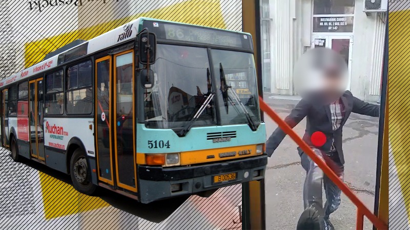 VIDEO | Un șofer STB care a „spart” greva și a ieșit pe traseu a fost atacat de doi indivizi foarte violenți