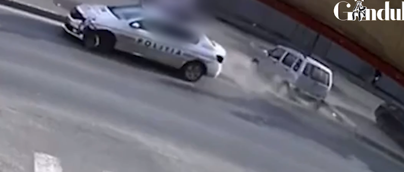 VIDEO| Momentul în care maşina de poliţie o loveşte mortal pe fetița de 13 ani, surprins de o cameră de supraveghere