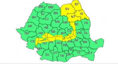 Cod galben de vânt puternic până sâmbătă seara. Zonele vizate