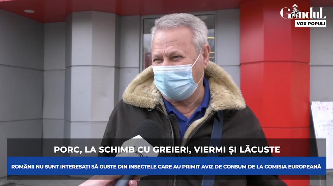 GÂNDUL VOX POPULI. Vor mânca românii insectele autorizate de UE pentru consum? Oferta cuprinde viermi, lăcuste și greieri (VIDEO)