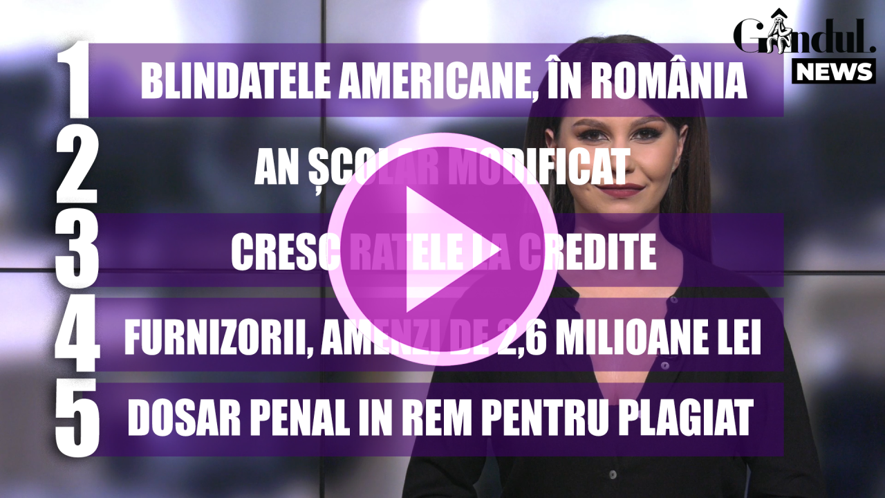 GÂNDUL NEWS. Blindatele americane sunt în România și traversează țara de la Vama Nădlac la baza Mihail Kogălniceanu (VIDEO)