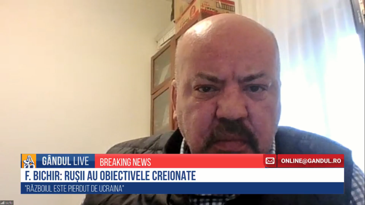 GÂNDUL LIVE. Florian Bichir: „Ucraina a pierdut războiul. Consecințele vor fi grave”