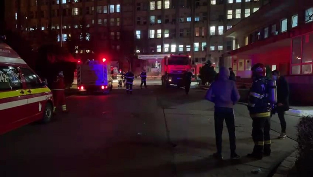 VIDEO | Alertă la Spitalul Clinic Județean de Urgență Constanța. Pompierii au fost chemați de urgență