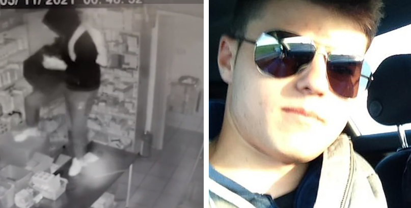 VIDEO| Cum a devenit un fost polițist hoț profesionist. Primele imagini cu Iulian, tânărul care a spart bănci, famarcii și săli de jocuri, în timp ce fură un seif cu 18.000 lei