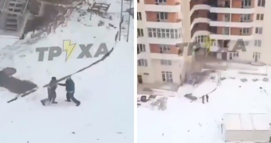 VIDEO| Momentul șocant în care un ucrainean se luptă cu un soldat rus înarmat