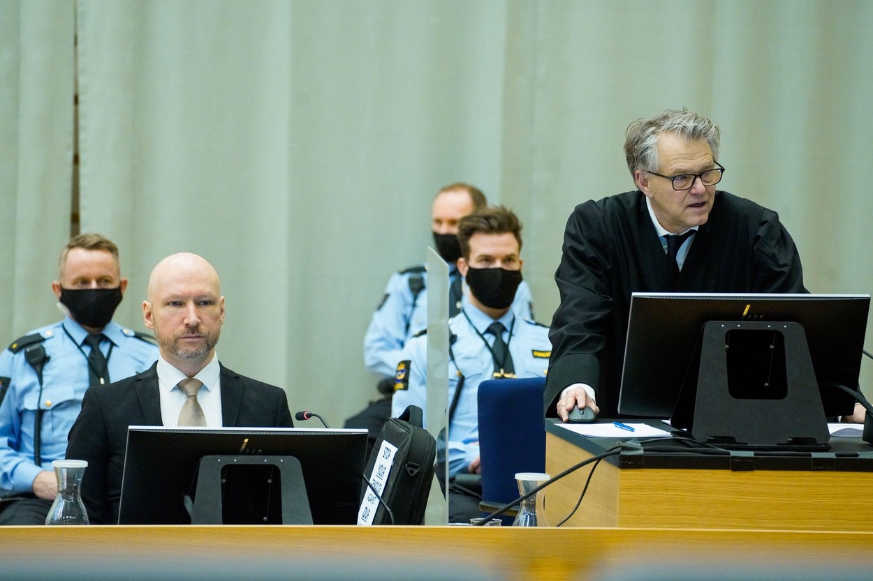Justiția din Norvegia a respins cererea de eliberare condiționată a lui Anders Behring Breivik