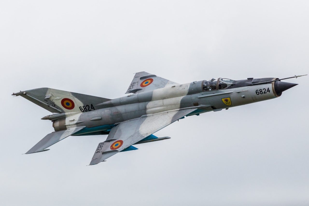 O aeronavă MiG 21 LanceR s-ar fi prăbușit în județul Constanța. Avionul este căutat în zona Cogealac – Gura Dobrogei