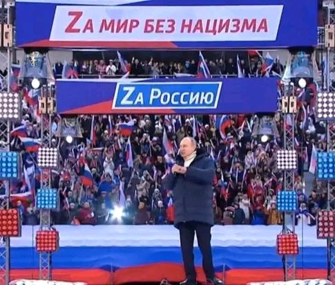Putin, sabotat la mitingul pro-război de televiziunea publică Rossia-24