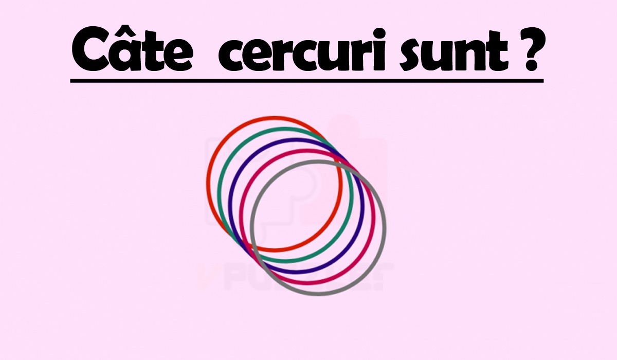 Test IQ la care toți greșesc | Câte cercuri vezi în această imagine?
