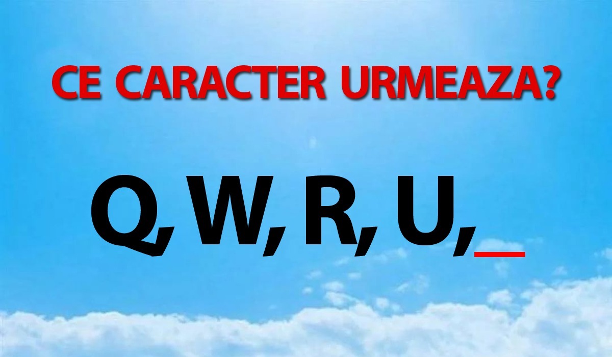 Testul IQ exclusiv pentru genii | Ce caracter urmează în această serie: Q, W, R, U?