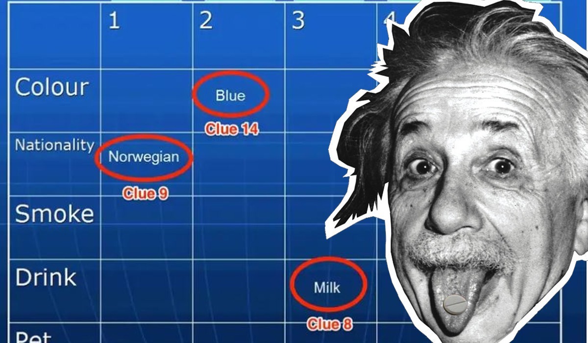 Testul de inteligență al lui Albert Einstein | Al cui este peștele?! Dacă știi, chiar ești un geniu