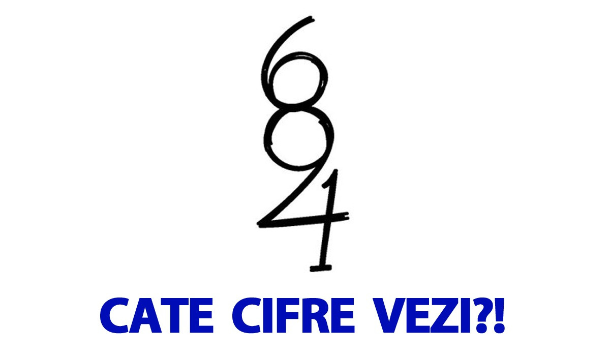 Test IQ exclusiv pentru genii | Câte cifre vezi în această imagine?
