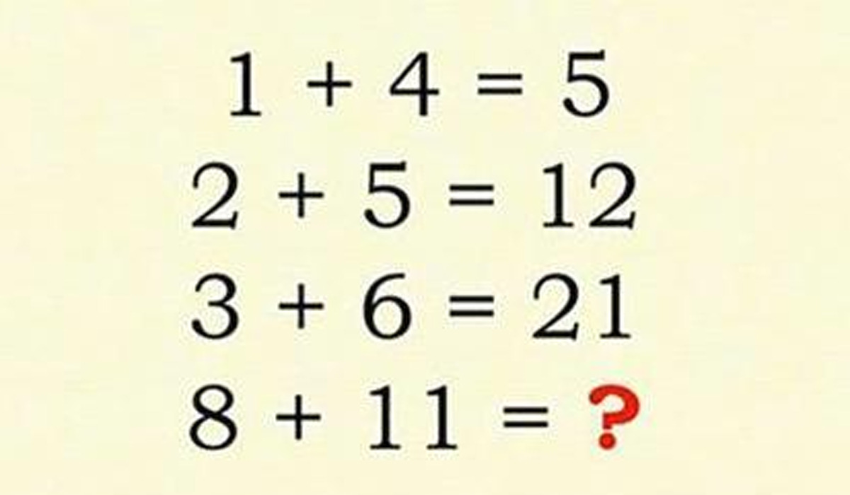 TEST IQ | Cât fac 8+11, de fapt? Sunt două soluții și doar 1 din 1.000 le găsește pe amândouă