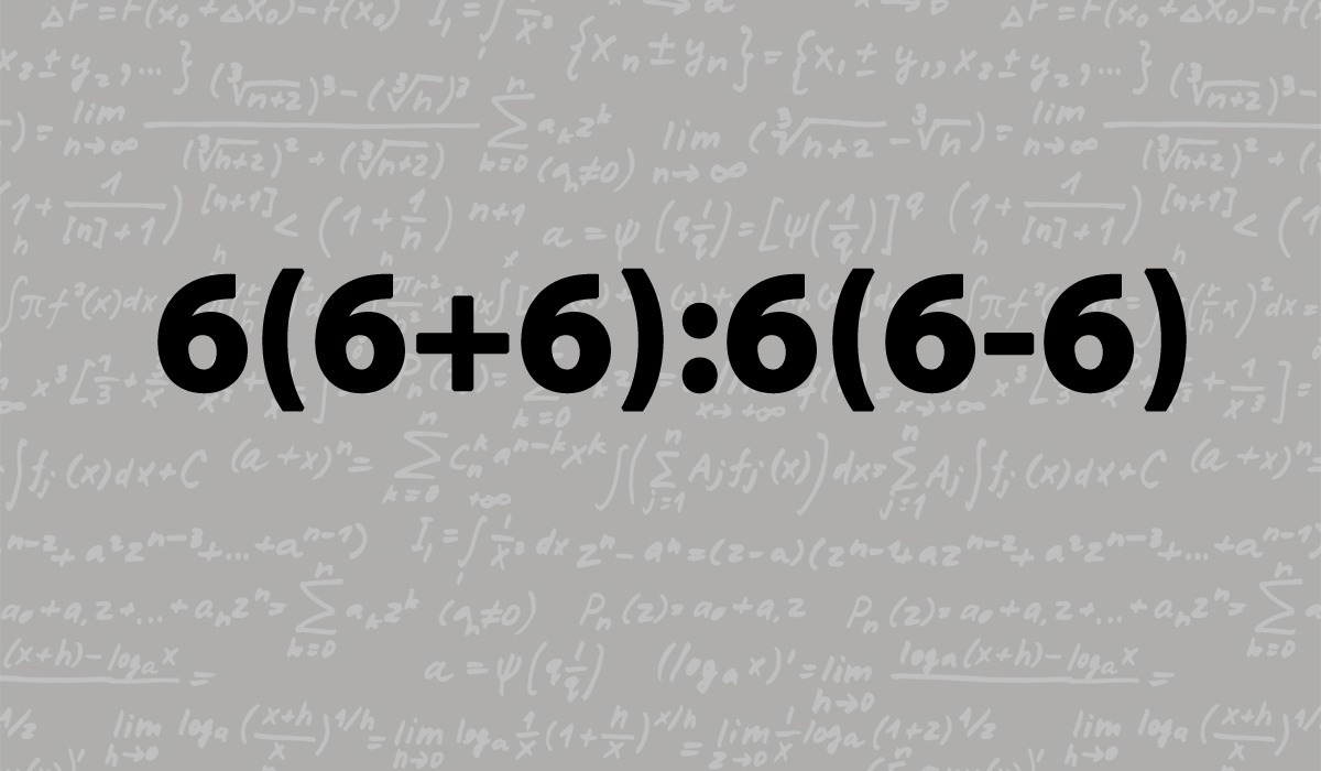 Test de inteligență matematică de rezolvat în 10 secunde | Cât face 6(6+6):6(6-6)?