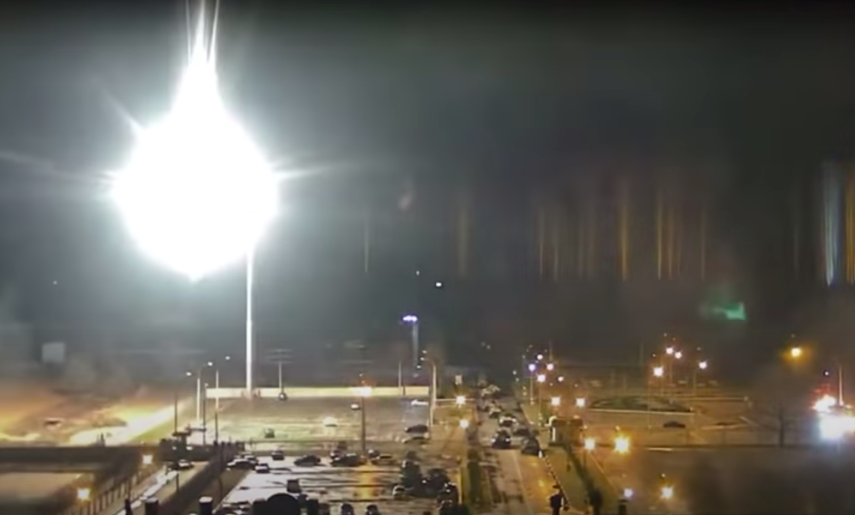 VIDEO | Momentul în care s-a declanșat incendiul de la centrala nucleară Zaporojie
