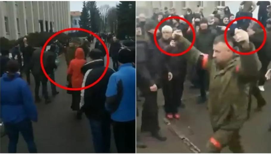 VIDEO| Momentul în care soldații ruși ies cu grenade în mâini și negociază capitularea unui oraș