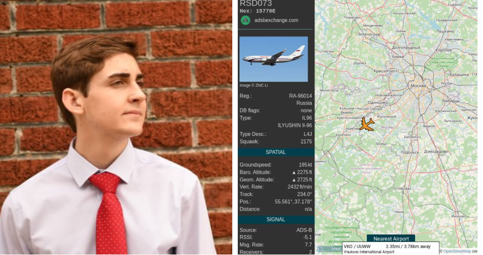 FOTO| „Avioanele lor sunt absolut nebunești, uriașe”. Adolescentul care monitoriza avionul lui Elon Musk urmărește oligarhii ruși