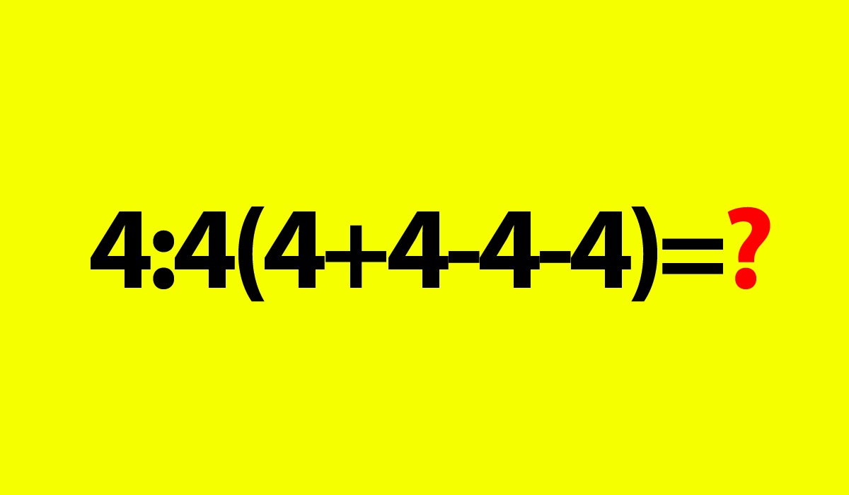 Testul IQ simplu, dar care dă mari bătăi de cap | Cât face 4:4(4+4-4-4)?