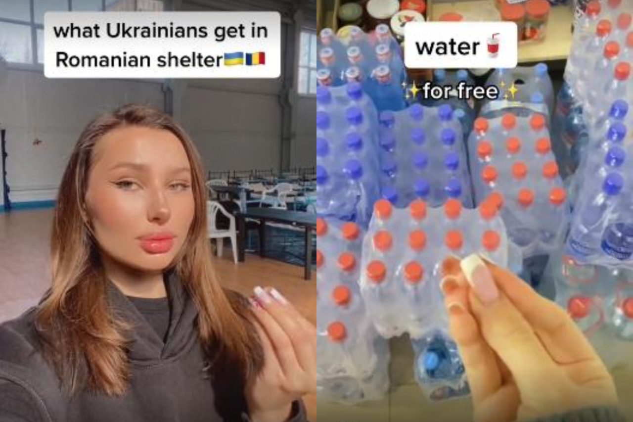 O tânără din Ucraina, refugiată într-o sală de sport din Galați, strânge milioane de vizualizări pe TikTok (VIDEO)