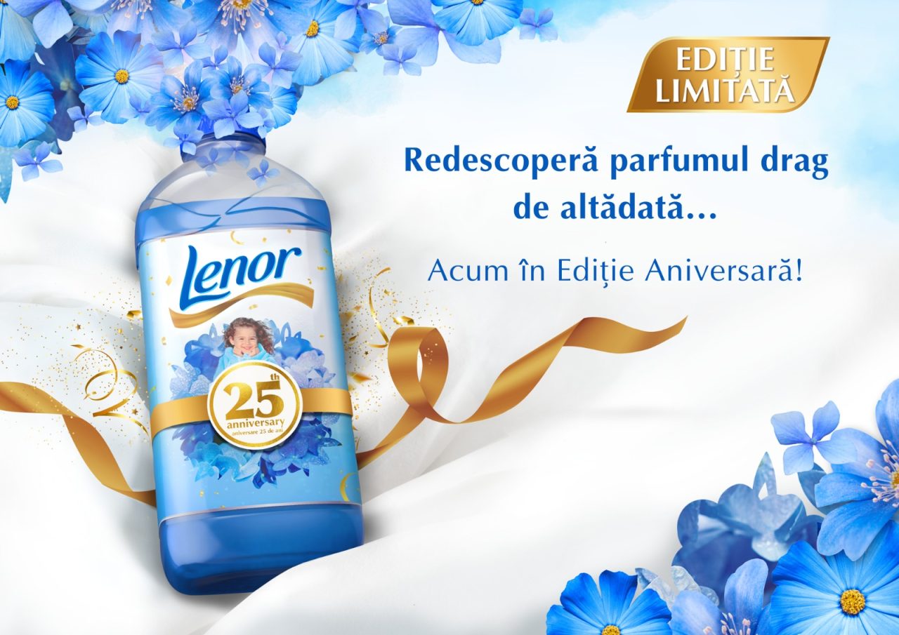Redescoperă parfumul de care te-ai îndrăgostit. Unul dintre cele mai îndrăgite parfumuri Lenor revine în ediție limitată, odată cu aniversarea a 25 de ani în România (P)